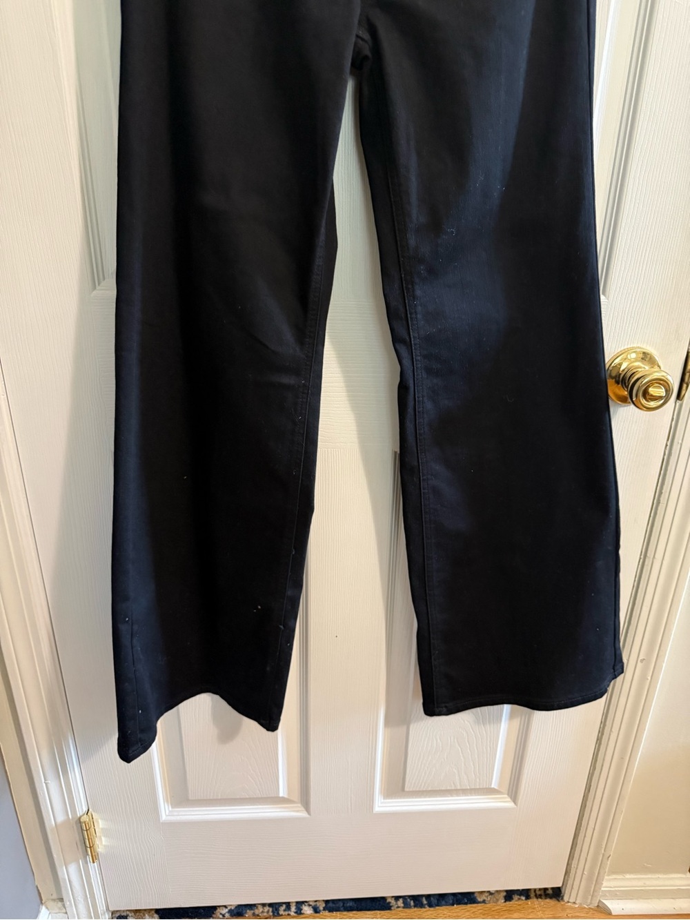 White House Black Market Black Wide-Leg Jeans with Belt - Picture 3 of 7